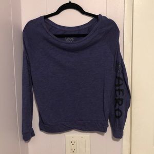 Purple long sleeve aero on sleeve